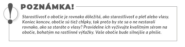 Starostlivosť o obočie je rovnako dôležitá, ako starostlivosť o pleť alebo vlasy. Koniec koncov, obočie sú tiež chĺpky, tak prečo by ste sa o ne nestarali rovnako, ako sa staráte o vlasy? Pravidelne ich vyživujte kvalitným sérom na obočie, bohatým na rastlinné výťažky. Vaše obočie bude silnejšie a plnšie.