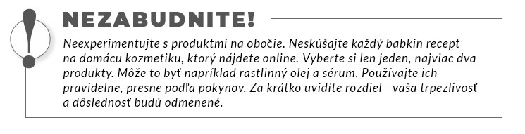 Neexperimentujte s produktmi na obočie. Neskúšajte každý babkin recept na domácu kozmetiku, ktorý nájdete online. Vyberte si len jeden, najviac dva produkty. Môže to byť napríklad rastlinný olej a sérum. Používajte ich pravidelne, presne podľa pokynov. Za krátko uvidíte rozdiel - vaša trpezlivosť a dôslednosť budú odmenené.